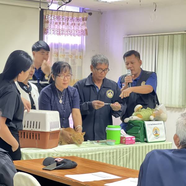 ฝึกอบรมเพื่อสร้างและพัฒนาศักยภาพอาสาปศุสัตว์ ด้านโรคพิษสุนัขบ้า ประจำปีงบประมาณ พ.ศ. 2569 ณ เทศบาลตำบลสมอแข อำเภอเมืองพิษณุโลก